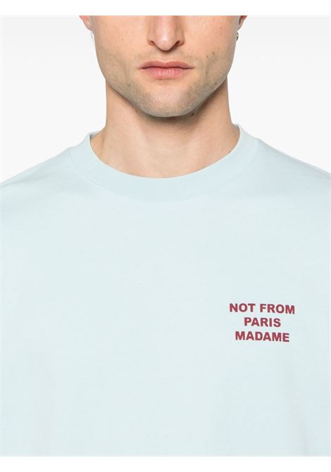 Light blue Slogan-print T-shirt DRÔLE DE MONSIEUR - men DRÔLE DE MONSIEUR | GTS203CO002LBE